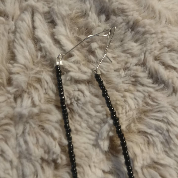 White Stone bear beaded necklace black/blue - Picture 4 of 16